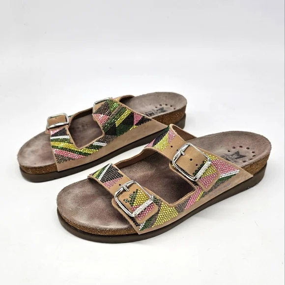 Mephisto Shoes Mephisto Harmony Spark Sparkle Cork Sandals 38